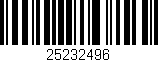 Código de barras (EAN, GTIN, SKU, ISBN): '25232496'