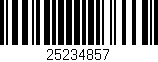 Código de barras (EAN, GTIN, SKU, ISBN): '25234857'