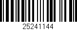 Código de barras (EAN, GTIN, SKU, ISBN): '25241144'