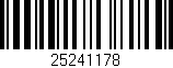 Código de barras (EAN, GTIN, SKU, ISBN): '25241178'