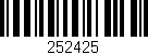 Código de barras (EAN, GTIN, SKU, ISBN): '252425'