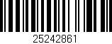 Código de barras (EAN, GTIN, SKU, ISBN): '25242861'