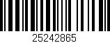 Código de barras (EAN, GTIN, SKU, ISBN): '25242865'