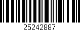 Código de barras (EAN, GTIN, SKU, ISBN): '25242887'