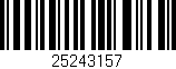 Código de barras (EAN, GTIN, SKU, ISBN): '25243157'