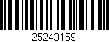 Código de barras (EAN, GTIN, SKU, ISBN): '25243159'