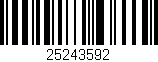 Código de barras (EAN, GTIN, SKU, ISBN): '25243592'
