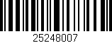 Código de barras (EAN, GTIN, SKU, ISBN): '25248007'