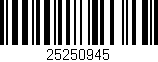 Código de barras (EAN, GTIN, SKU, ISBN): '25250945'