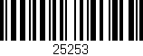 Código de barras (EAN, GTIN, SKU, ISBN): '25253'