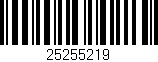 Código de barras (EAN, GTIN, SKU, ISBN): '25255219'