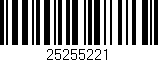 Código de barras (EAN, GTIN, SKU, ISBN): '25255221'