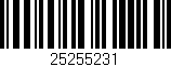 Código de barras (EAN, GTIN, SKU, ISBN): '25255231'
