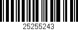 Código de barras (EAN, GTIN, SKU, ISBN): '25255243'