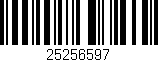 Código de barras (EAN, GTIN, SKU, ISBN): '25256597'