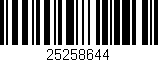 Código de barras (EAN, GTIN, SKU, ISBN): '25258644'