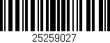 Código de barras (EAN, GTIN, SKU, ISBN): '25259027'