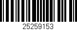 Código de barras (EAN, GTIN, SKU, ISBN): '25259153'