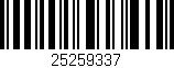 Código de barras (EAN, GTIN, SKU, ISBN): '25259337'