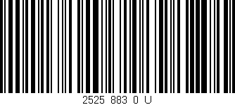 Código de barras (EAN, GTIN, SKU, ISBN): '2525_883_0_U'
