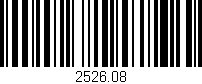 Código de barras (EAN, GTIN, SKU, ISBN): '2526.08'