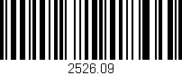 Código de barras (EAN, GTIN, SKU, ISBN): '2526.09'