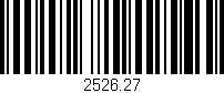Código de barras (EAN, GTIN, SKU, ISBN): '2526.27'