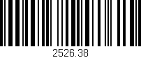 Código de barras (EAN, GTIN, SKU, ISBN): '2526.38'
