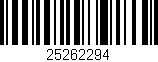 Código de barras (EAN, GTIN, SKU, ISBN): '25262294'