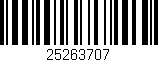 Código de barras (EAN, GTIN, SKU, ISBN): '25263707'