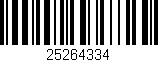 Código de barras (EAN, GTIN, SKU, ISBN): '25264334'