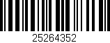Código de barras (EAN, GTIN, SKU, ISBN): '25264352'