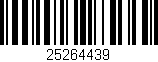Código de barras (EAN, GTIN, SKU, ISBN): '25264439'
