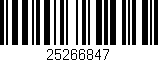 Código de barras (EAN, GTIN, SKU, ISBN): '25266847'