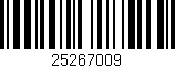 Código de barras (EAN, GTIN, SKU, ISBN): '25267009'
