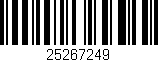 Código de barras (EAN, GTIN, SKU, ISBN): '25267249'