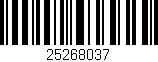 Código de barras (EAN, GTIN, SKU, ISBN): '25268037'