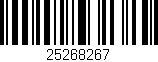 Código de barras (EAN, GTIN, SKU, ISBN): '25268267'