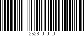 Código de barras (EAN, GTIN, SKU, ISBN): '2526_0_0_U'