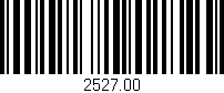 Código de barras (EAN, GTIN, SKU, ISBN): '2527.00'