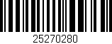 Código de barras (EAN, GTIN, SKU, ISBN): '25270280'