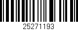 Código de barras (EAN, GTIN, SKU, ISBN): '25271193'