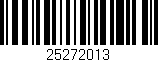 Código de barras (EAN, GTIN, SKU, ISBN): '25272013'