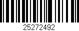 Código de barras (EAN, GTIN, SKU, ISBN): '25272492'