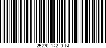 Código de barras (EAN, GTIN, SKU, ISBN): '25278_142_0_M'
