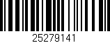 Código de barras (EAN, GTIN, SKU, ISBN): '25279141'