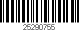 Código de barras (EAN, GTIN, SKU, ISBN): '25290755'