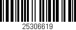 Código de barras (EAN, GTIN, SKU, ISBN): '25306619'