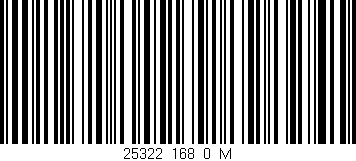 Código de barras (EAN, GTIN, SKU, ISBN): '25322_168_0_M'