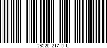 Código de barras (EAN, GTIN, SKU, ISBN): '25328_217_0_U'